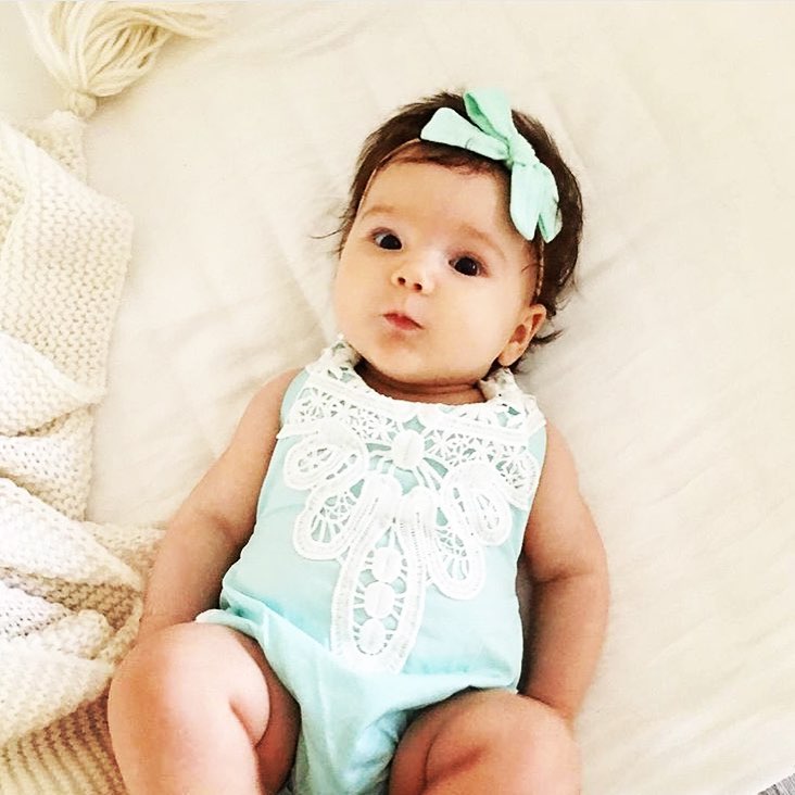 Backless lace romper – Little Baby Bowtique