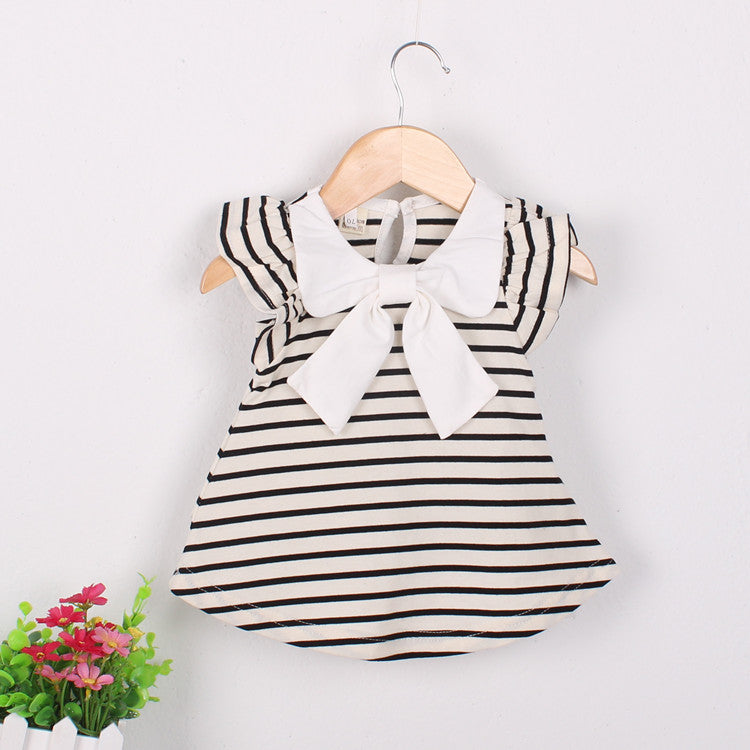 Bow n Stripe Dress