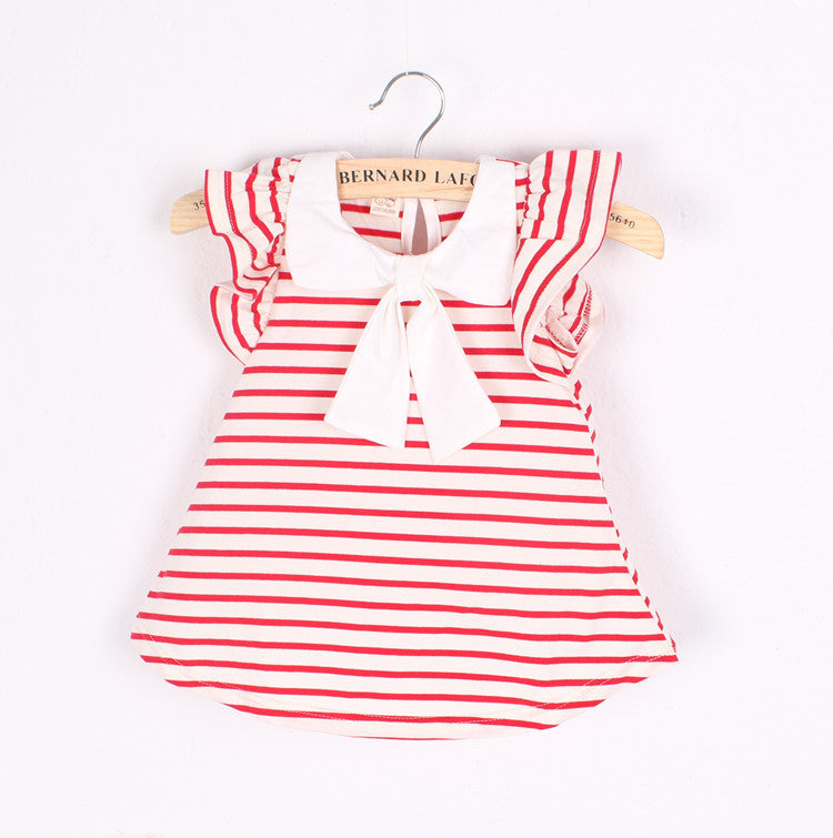 Bow n Stripe Dress