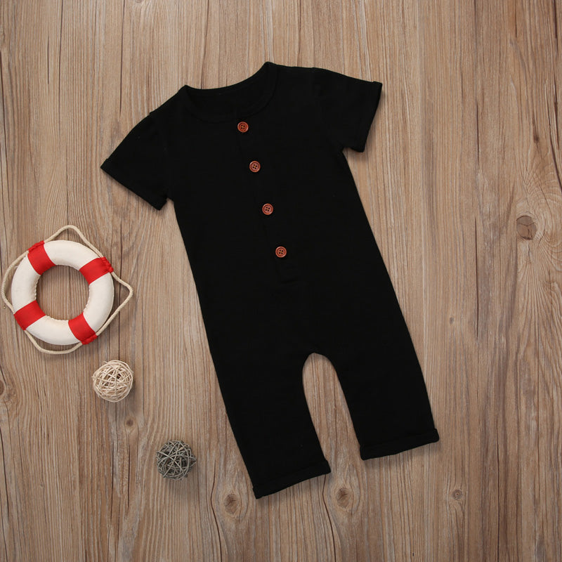 Cotton Romper with buttons
