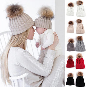 Mum & Bub matching beanie set