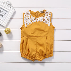 Girls summer lace romper