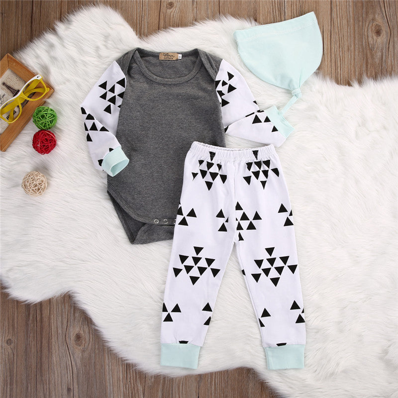 Triangle Print three piece set