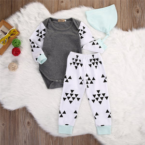 Triangle Print three piece set